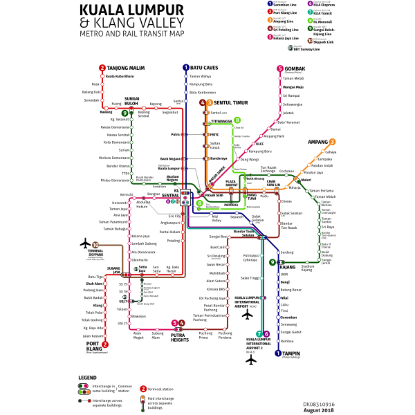 SVG Kuala Lumpur Metro Rail Transit