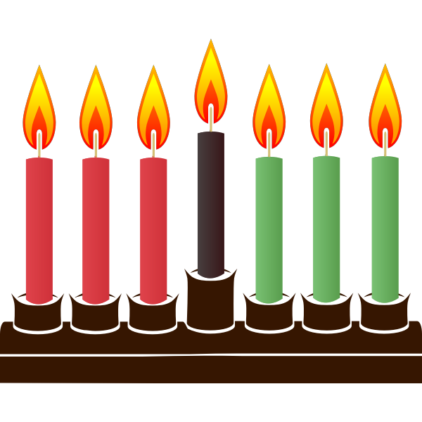 SVG Kwanzaa kinara