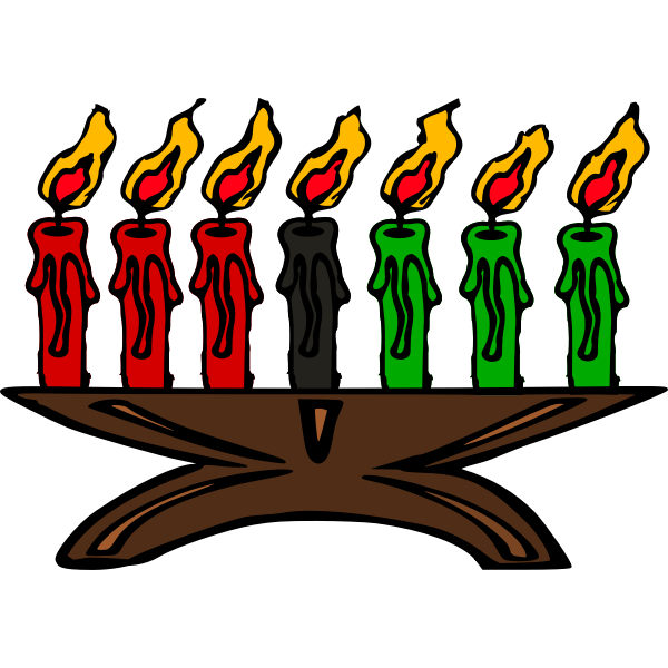 SVG Kwanzaa Kinara