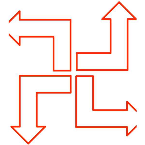 SVG L-shaped arrow set 2