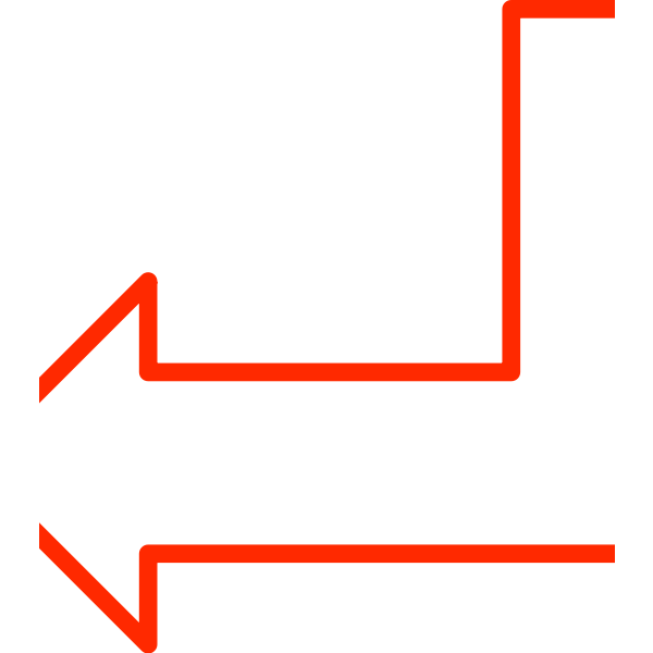 SVG L-shaped arrow vector image