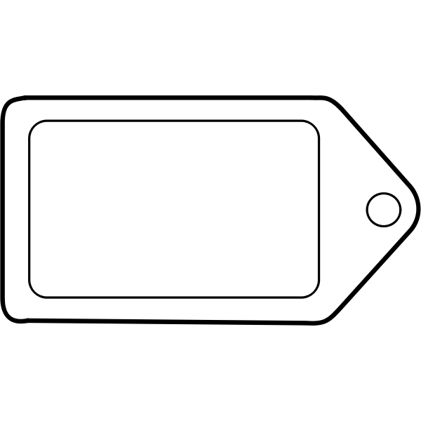 SVG Label icon vector clip art