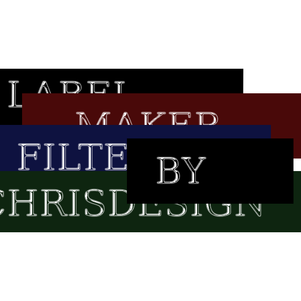 SVG label-maker Filter