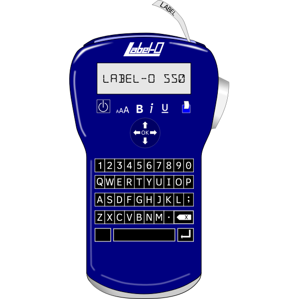 SVG Label maker vector image