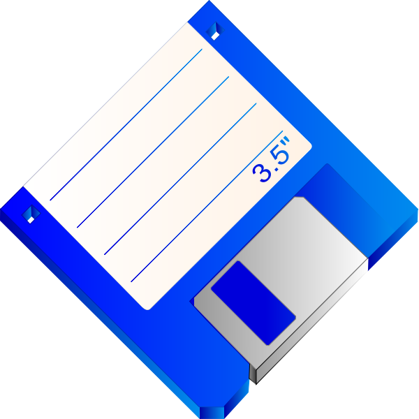SVG Labelled floppy disk vector clip art