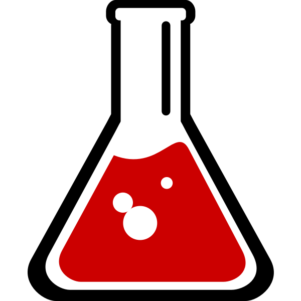 SVG laboratory flask glassware