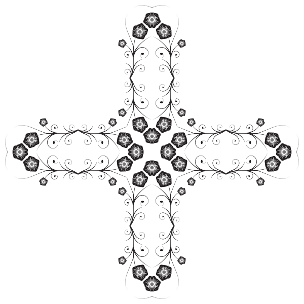 SVG Lacey cross