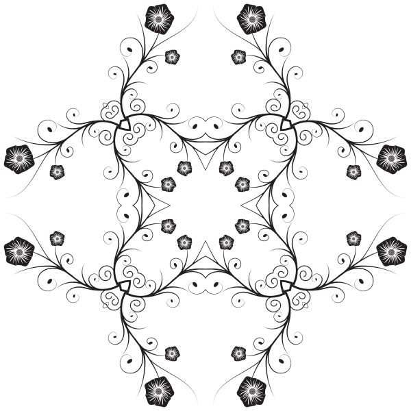 SVG Lacey ornament