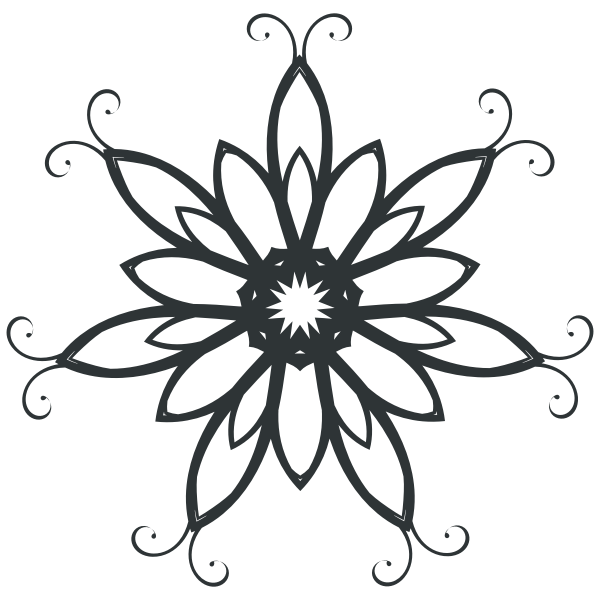 SVG Lacey silhouette