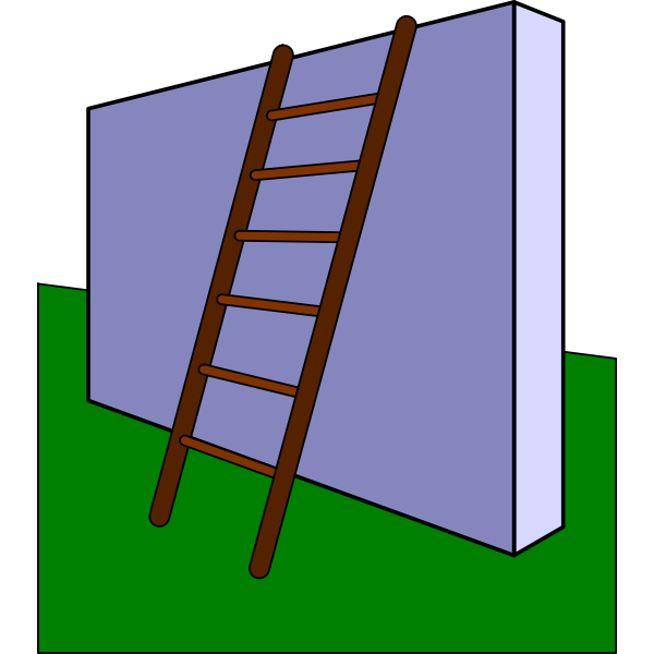 SVG Ladder on the wall