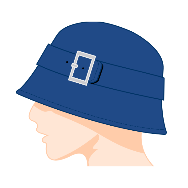 SVG Ladies bell hat vector image