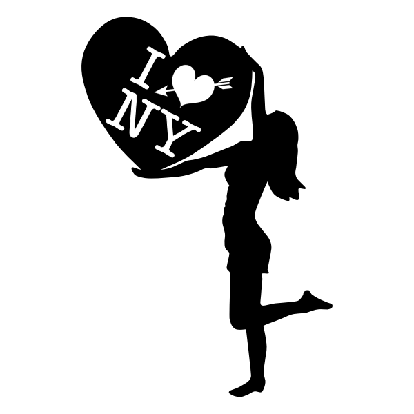 SVG Lady and heart