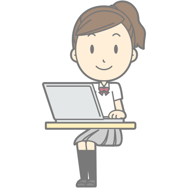 SVG Lady computer user