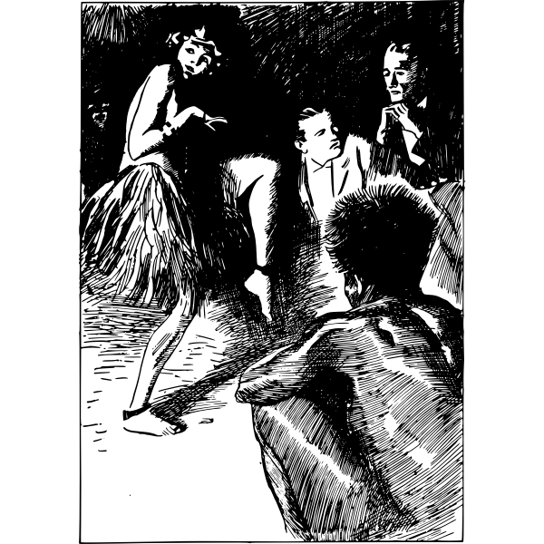 SVG Lady dances
