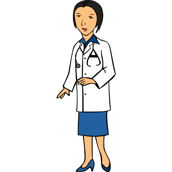 SVG Lady doctor vector image