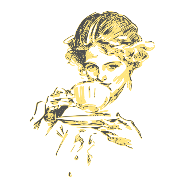 SVG Lady drinking
