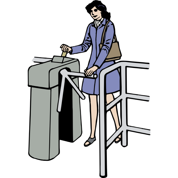 SVG Lady entering