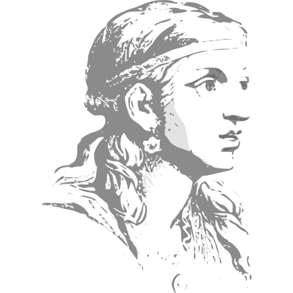 SVG Lady face exltxgtpression vector image