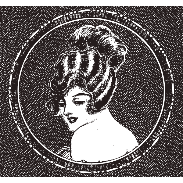 SVG Lady in a circle