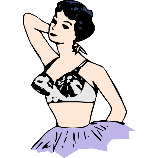 SVG Lady in bra