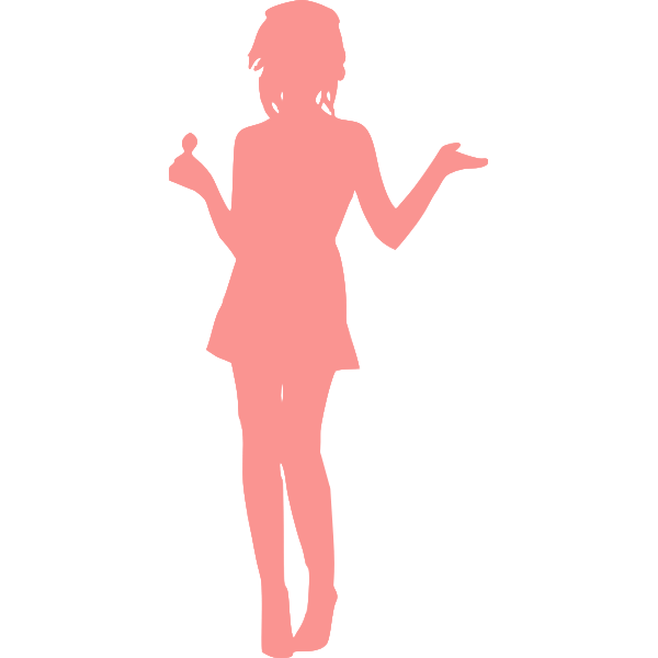 SVG Lady in mini skirt