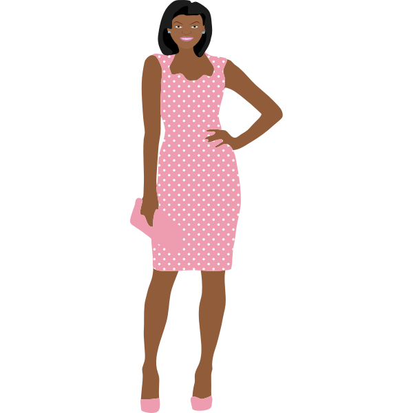 SVG Lady in pink