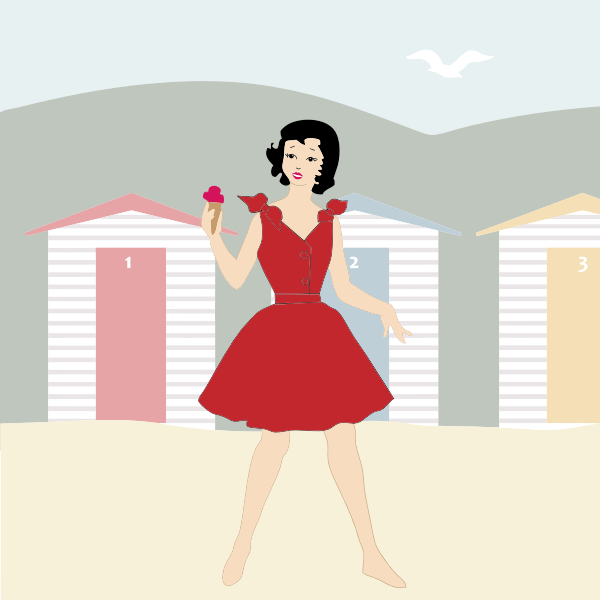 SVG Lady in Red