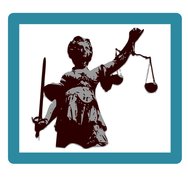 SVG Lady Justice icon vector image