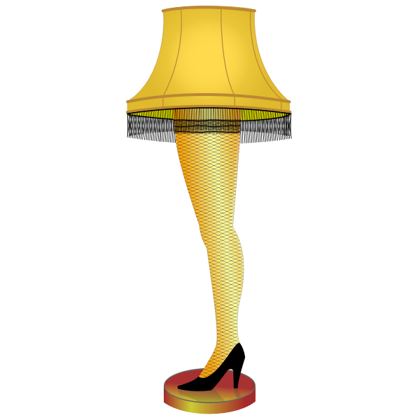SVG Lady leg039s lamp vector image