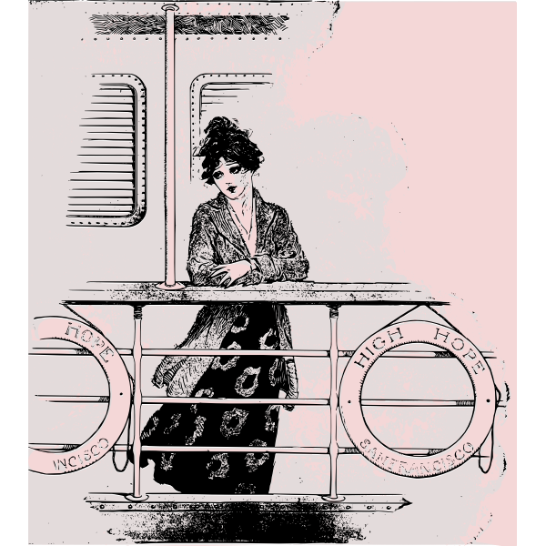 SVG Lady on boat