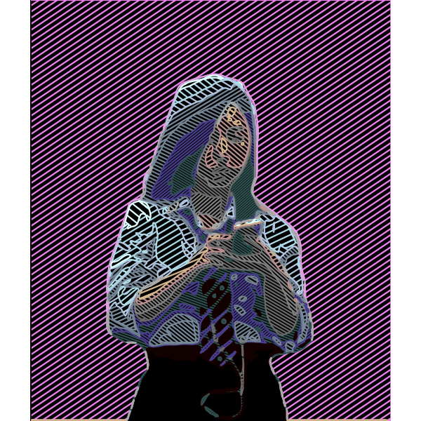 SVG Lady on phone