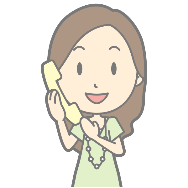 SVG Lady using phone