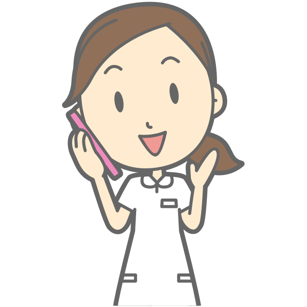 SVG Lady using telephone