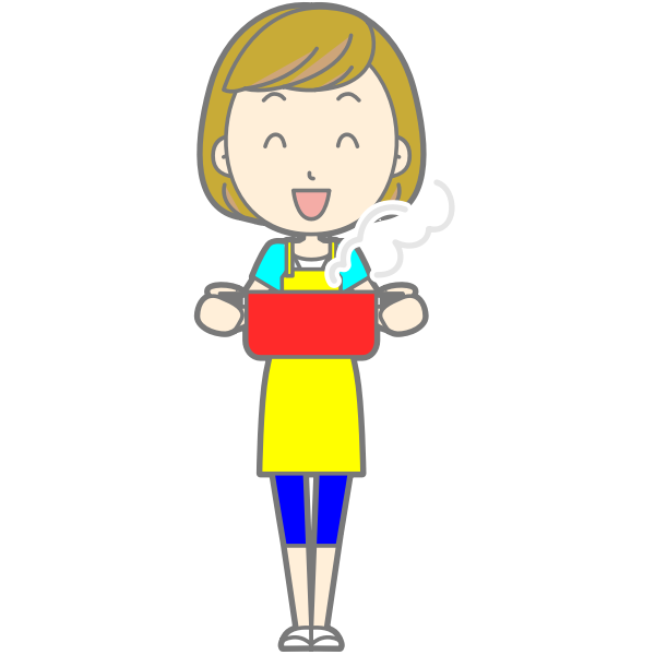 SVG Lady with hot dinner