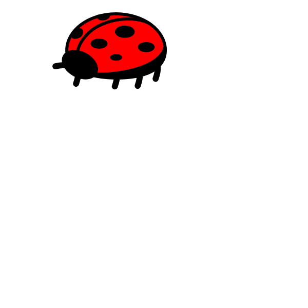 SVG Ladybug simple vector