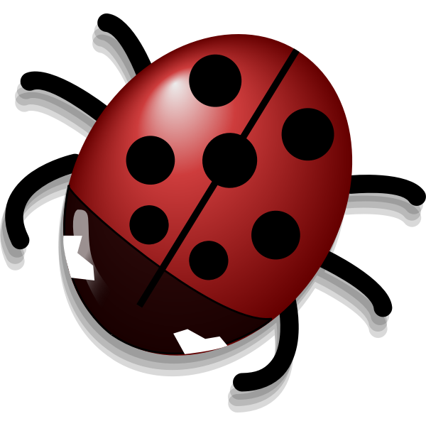 SVG Ladybug with shadow