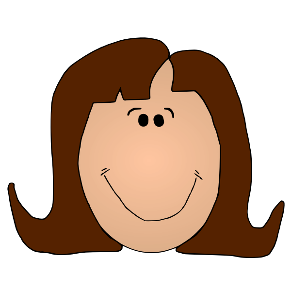 SVG Ladyface Color Vector
