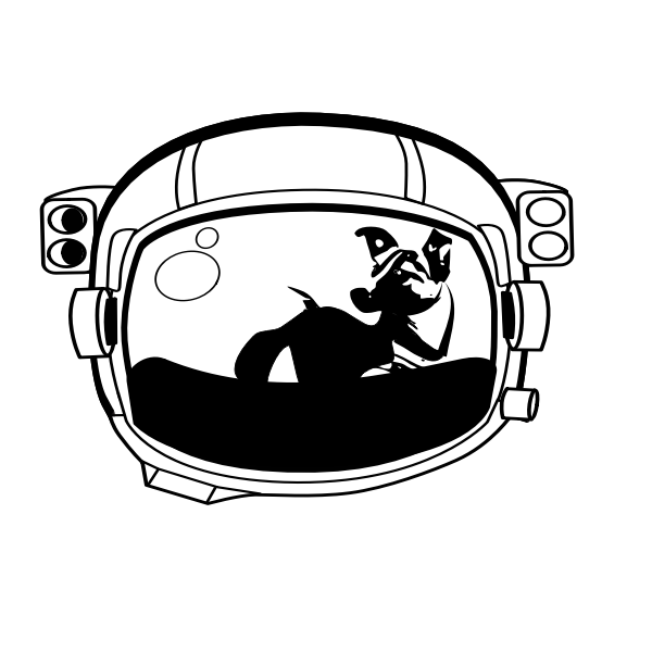 SVG Laika dog