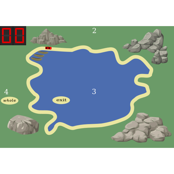 SVG Lake map