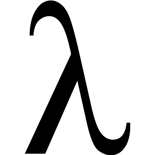 SVG Lambda symbol vector illustration