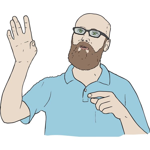 SVG Lambert Hand Up