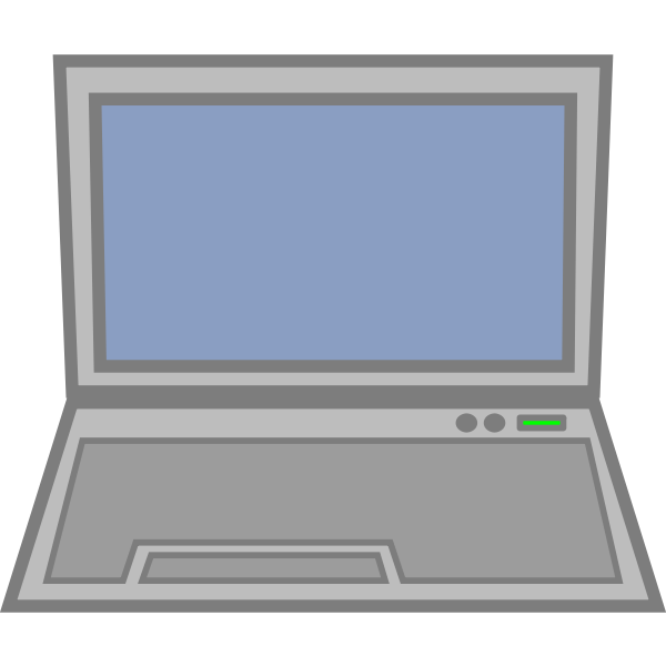 SVG Laptop computer icon vector illustration