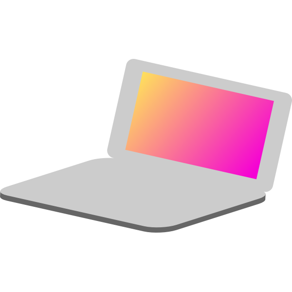 SVG Laptop icon vector image