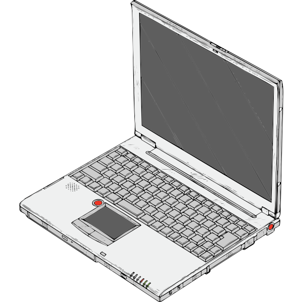 SVG Laptop personal computer vector drawing