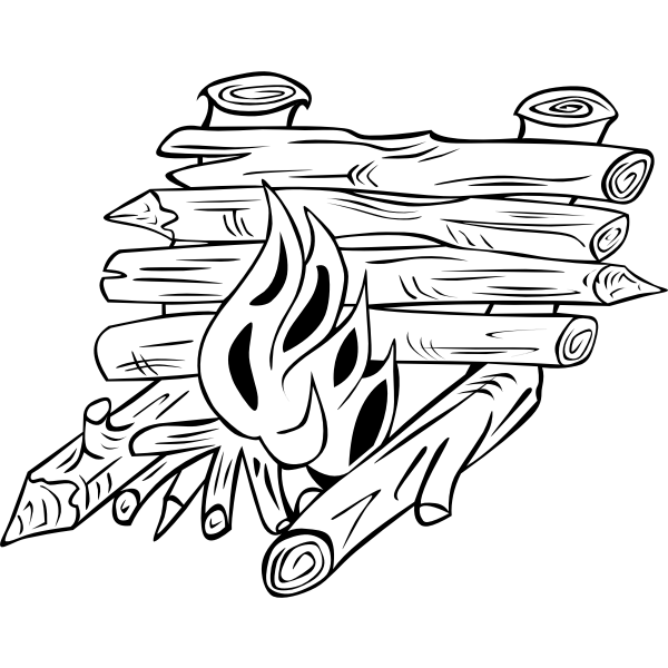 SVG Large campfire vector graphics