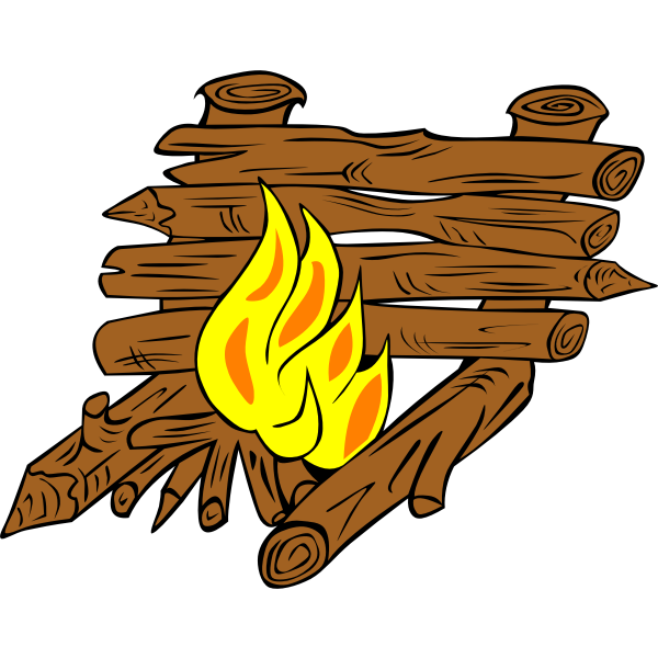 SVG Large campfire vector illustration
