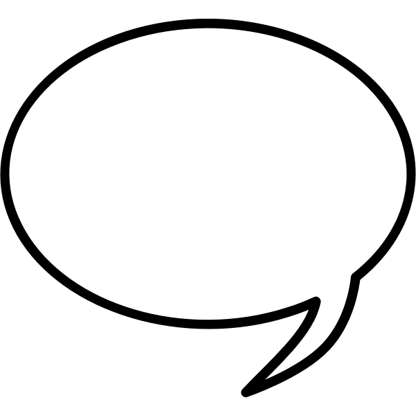 SVG Large comic conversation bubble vector image