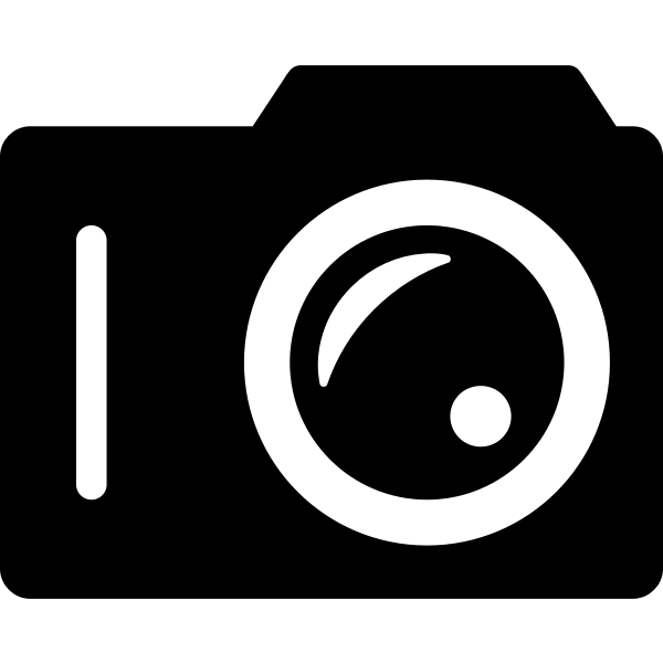 SVG Large lens camera icon vector drawing
