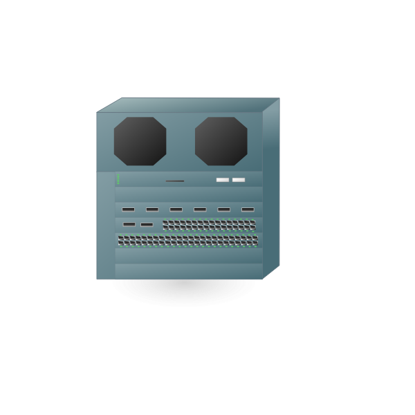 SVG Large networking hub center vector image