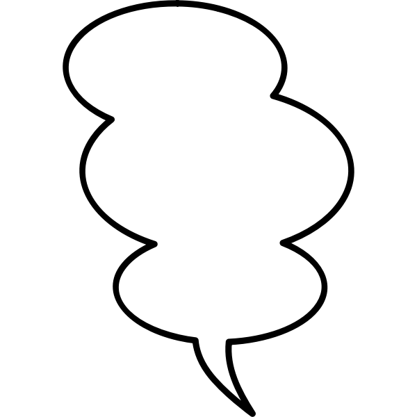 SVG Large speech bubble vector image